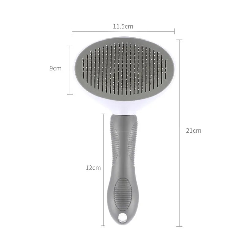 Brosse en acier inoxydable pour chat et chien